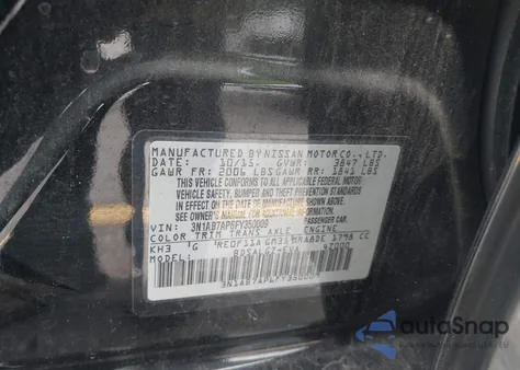 2015 Nissan Sentra Sl z USA, uszkodzony, nr VIN 3N1AB7AP6FY350009